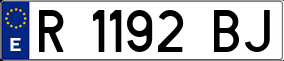 Trailer License Plate